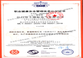 勞士職業(yè)健康管理認證證書